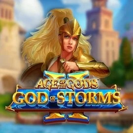 Age Of The Gods: God Of Storms 2 casino game by Playtech – featured logo at Crown Pokies Casino