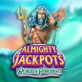Almighty Jackpots – Realm of Poseidon casino game by Novomatic – featured logo at Crown Pokies Casino