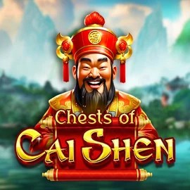 Chests of Cai Shen casino game by Pragmatic Play – featured logo at Crown Pokies Casino