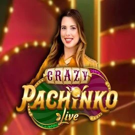 Official Live Casino logo: Crazy Pachinko by Evolution at Crown Pokies Casino