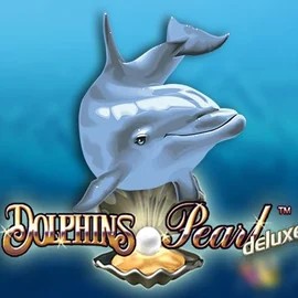 Official Slots logo: Dolphins Pearl Deluxe by Novomatic at Crown Pokies Casino