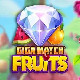 Giga Match Fruits game by RubyPlay – logo hosted on Crown Pokies Casino