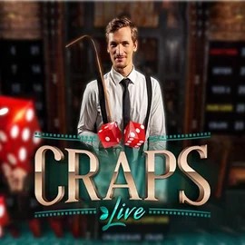 Live Craps logo by Evolution Crown Pokies Casino