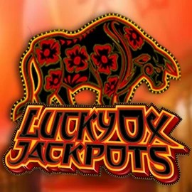 Lucky Ox Jackpots online game logo by Rival on crown-pokiescasino.com