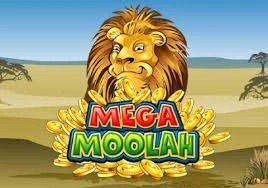 Mega Moolah slot logo by Games Global at Crown Pokies Casino
