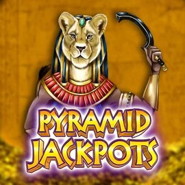 Pyramid Jackpots online game logo by King Show Games on crown-pokiescasino.com