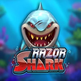 Official Slots logo: Razor Shark by Push Gaming at Crown Pokies Casino