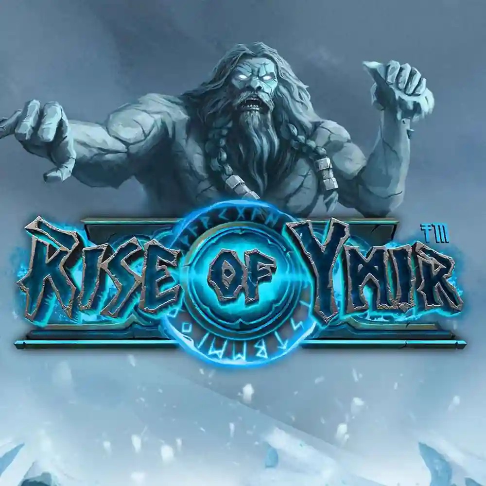 Slots logo of Rise of Ymir from Hacksaw Gaming at Crown Pokies Casino