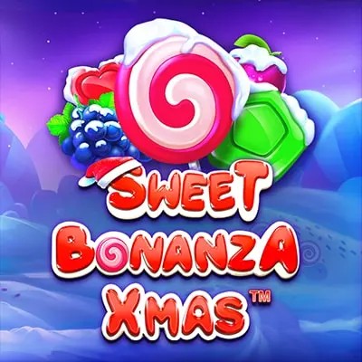 Slots logo of Sweet Bonanza Xmas Slot from Pragmatic Play at Crown Pokies Casino