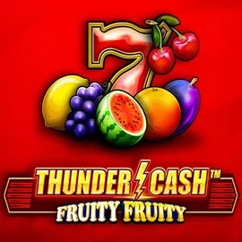 Thunder Cash Fruity Fruity slot logo by Novomatic at Crown Pokies CasinoThunder Cash Fruity Fruity