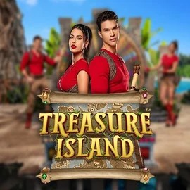 Treasure Island online game logo by Pragmatic Play on crown-pokiescasino.com